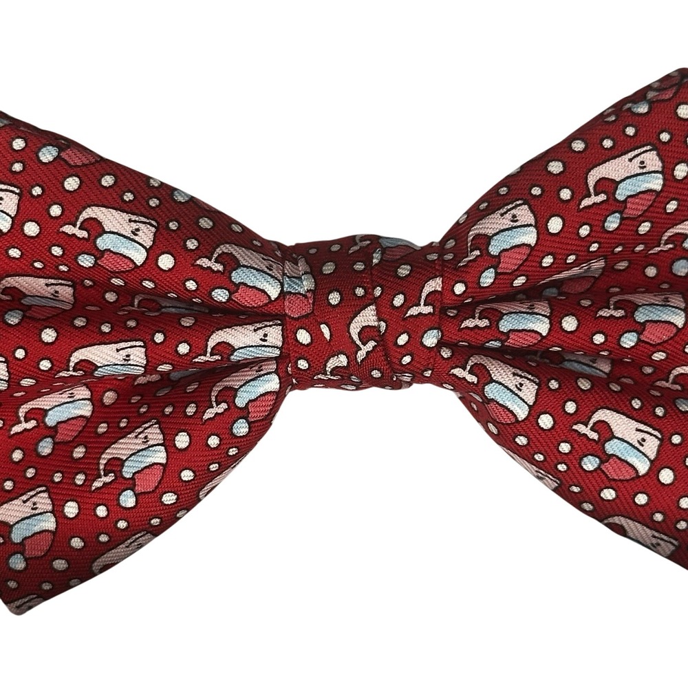 Vineyard Vines Boy's Downstream Fish Red‎ Bow Tie Pre-Tied NEW